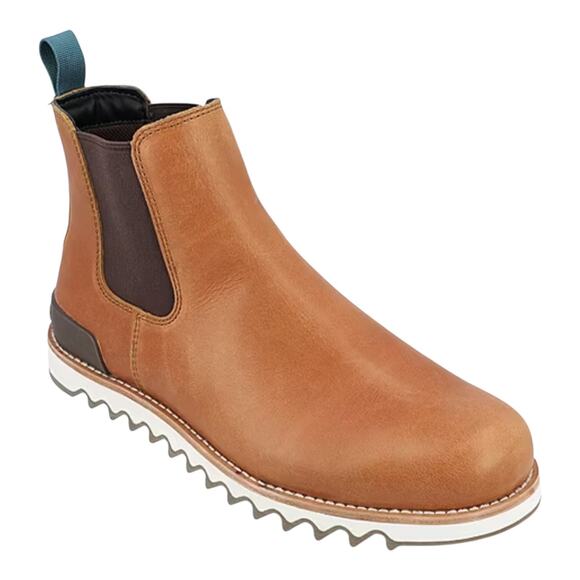 Territory Mens Yellowstone Tru Comfort Water Resistant Chelsea Boot Tan Size 12W - Picture 1 of 4